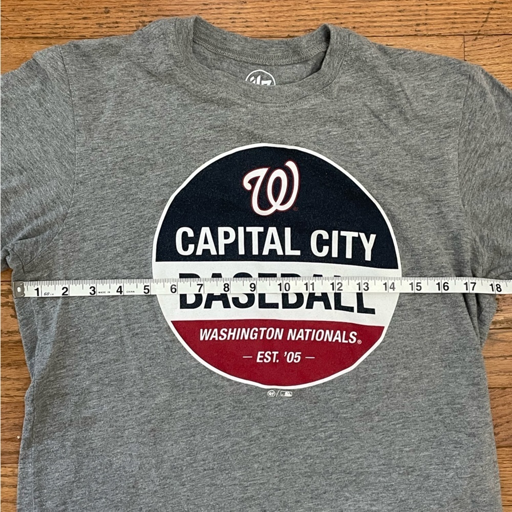 Men's '47 Brand Washington Nationals Grey Tee | Size Small - Picture 5 of 7